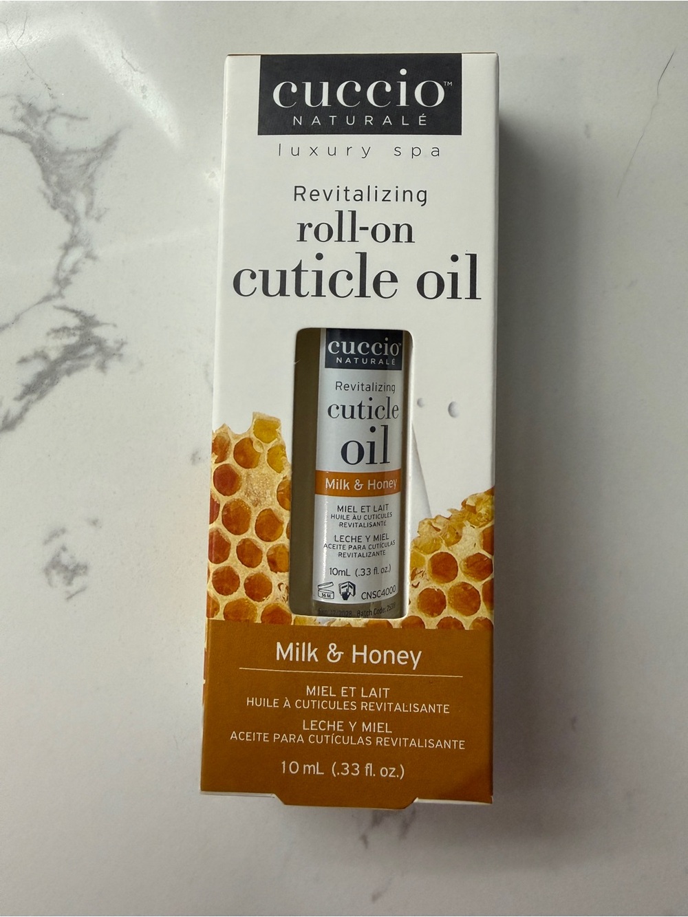 NIB Cuccio Naturale Revitalizing Roll-On Cuticle Oil Milk & Honey 10mL - Picture 2 of 6